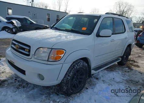 2003 Toyota Sequoia Limited V8 z USA, uszkodzony, nr VIN 5TDBT48A33S193847